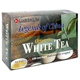 Uncle Lee's Tea Organic White Tea, Tea Bags, 100-Count Boxes (Pack of 4)