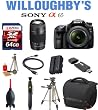 Sony Alpha SLT-A65 Digital SLR Deluxe Kit Includes Sony SLT-A65V Digital SLR Camera with Sony AF DT 18-55 F3.5-5.6 SAM + SAL75300MM F4.5-5.6 Telephoto Lens + 64GB LexSpeed SDXC Class 10 Memory Card + Sony Deluxe Camera Bag + Extra Spare DSLR Battery + 6 HDMI Cable + Sunpak Tri-Monopod! Willoughbys Est. 1898 Alpha Bundle