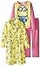 Despicable Me Big Girls' Minion Hearts Two-Piece Pajama Set with Robe
