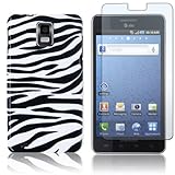 Samsung Infuse 4G i997 - Black/White Zebra Stripes Design Hard Plastic Case ....