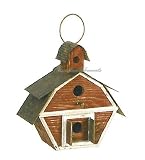 Outdoor Living : Octagon Barn Bird House, Cottage, Garden Decor, 2pcs
