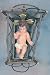 Nativity Collection - Baby Jesus - 8in. - In Wooden Crib - Glass Eyes - Eye Lashes