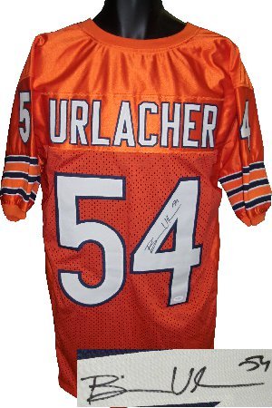 Brian Urlacher Signed Chicago Bears Orange Prostyle Jersey- JSA Hologram