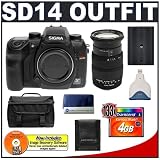 Sigma SD14 Digital SLR Camera Body with Sigma 18-200mm f/3.5-6.3 DC OS Optical Stabilizer Lens + 4GB Card + Case + BP-21 Battery + Cameta Bonus Accessory Kit