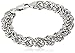 Amazon Collection Italian Sterling Silver Heavy Rosetta Rope Bracelet, 7.5