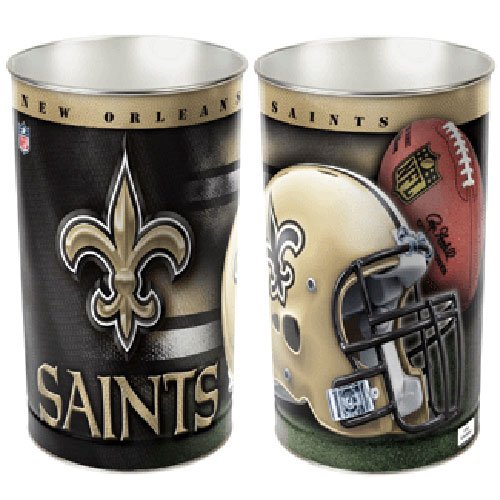 New Orleans Saints NFL Tapered Wastebasket (15