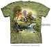 Mountain Retreat By Painter Thomas Kinkade, Short Sleeved T-shirt in Adult Sizes