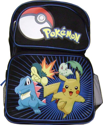 Pokemon Platinum Childrens Backpack with Water Bottle (Large)