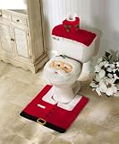 Santa Toilet Seat Cover And Rug Set by Collections Etc