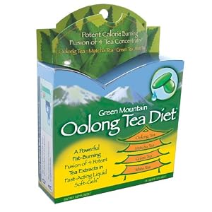 Applied Nutrition Green Mountain Oolong Tea Diet, 30 Liquid Soft-Gels Package by 