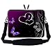 17 inch Butterfly Heart Design Laptop Sleeve Bag Carrying Case with Hidden Handle & Adjustable Shoulder Strap | Review & Best Price
