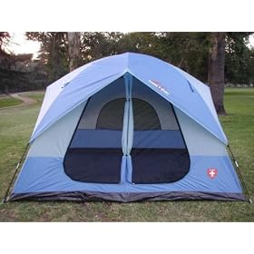 Suisse Sport Fit 4 Person 10x8 Feet 2 Room Doom Camping Tent with Window