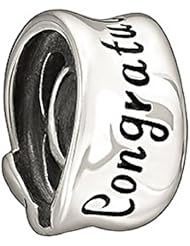 Chamilia Sterling Silver Congratulations Bead Charm