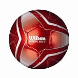 Wilson Tri Star Soccer Ball, Red, Size 4