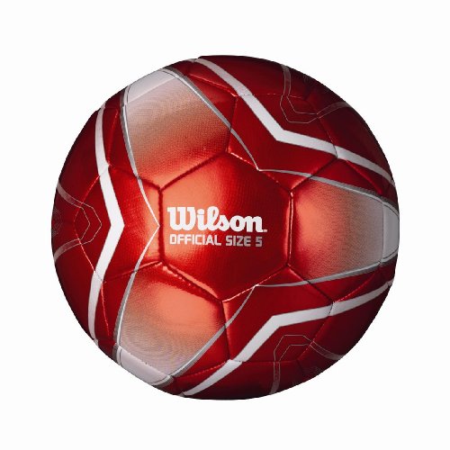 Wilson Tri Star Soccer Ball, Red, Size 4