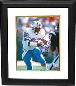 Autographed Rozier Picture - Houston Oilers 8x10 Custom Framed - Autographed NFL Photos