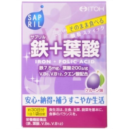 井藤漢方製薬 サプリル 鉄+葉酸 2g*30袋
