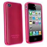 Pink TPU Flexible Case For Apple Iphone 4 4G