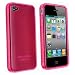 Pink TPU Flexible Case For Apple Iphone 4 4G