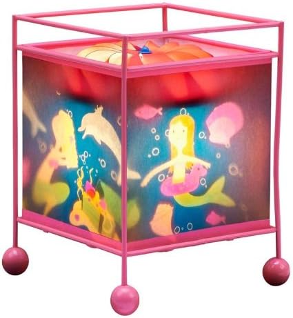 KID'S MEME MERMAID DESIGN ROUND MAGIC REVOLVING LAMP-KL547