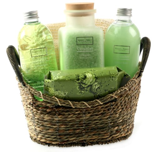  : Winter in Venice - Cucumber Basket - Pamper Gift Set