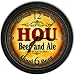 Hou 's Beer and Ale Black Cascading Pub Style Wall Clock