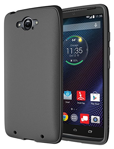 Droid Turbo Case, Diztronic Full Matte TPU Case for Motorola Droid Turbo (Fits Metallic Kevlar Version Only) - Matte Charcoal Gray - (DTB-FM-GRY)