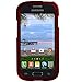 Samsung Galaxy Ace Style S765C Red Hard Case Snap On Rubberized Protector Cover