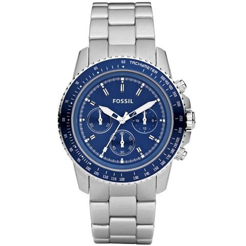 Fossil Damen-Chronograph Sport Aluminium silber blau CH2752 Preisvergleich