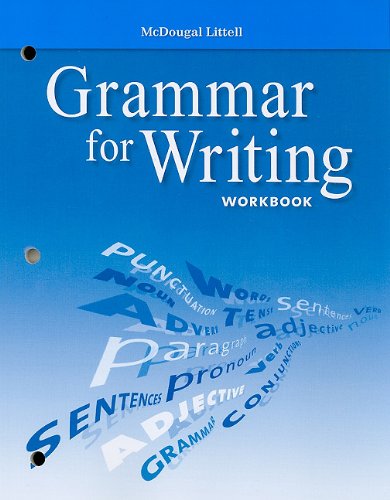 mcdougal littell literature grammar for writing workbook grade 10