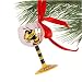 Georgia Tech Yellow Jackets Hand-Painted Mini Wine Glass Christmas Ornament