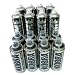 KOBRA Aerosol Spray Paint Pack 3: 8 Matt Black cans (400ml) and 8 Krome cans (600ml).