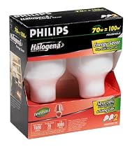 Philips 70-Watt T60 Halogena Energy Saver Light Bulb, 2-Pack