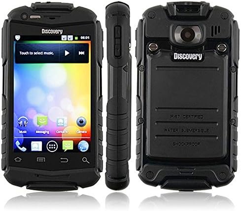 Discovery V5+ 3.5 Inch Capacitive Screen Waterproof Shockproof Android 4.2.2 3G Unlocked Smartphone WiFi GPS (Black)