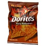 Doritos Tortilla Chips, Fiery Habanero, 1.75-Ounce Large Single Serve Bags (Pack of 60)
