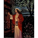 (16x20) Jesus Christ Knocking at Door religious Print POSTER