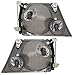 Brock Aftermarket Replacement Driver Left Passenger Right Halogen Headlight Assembly Set Compatible With 2002-2005 Ford Explorer