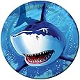 Creative Converting Shark Splash Round Dinner Plates, 8 Count