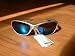 4P EYECASE SUNGLASSES CE 400UV SPEC BLUE/FLAME S107