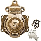 Antique Brass Plated Spring Trunk Lock