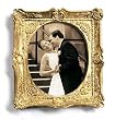 Gold Magnet Frame for Personal Photographs with pop-out easel (2-3/4" x 2-1/2")