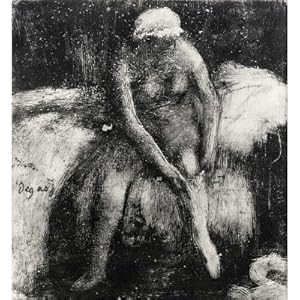 Edgar Germain Hilaire Degas (When you get up (Seated woman, her stockings attractive)) Art Poster Print
