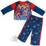  : Superman Red and Blue Cartoon Pajamas for Toddler Boys
