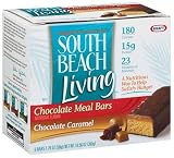 South Beach Diet Meal Replacement Bars, Chocolate Caramel, 1.76-Ounce Bars in 6-Count Boxes (Pack of 2)