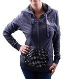 ED HARDY Chrisitian Audigier Butterfly Studded Tunic Womens Hoodie Sweatshirt