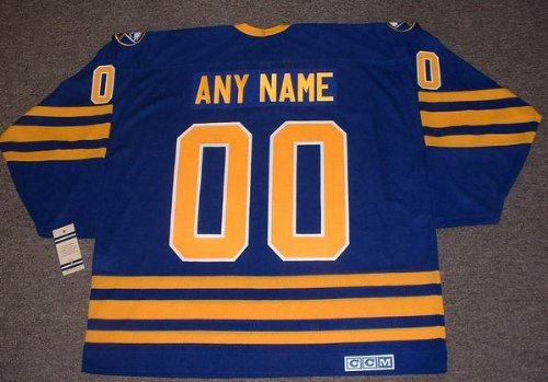 Buy BUFFALO SABRES 1980's CCM Vintage Throwback Away NHL Hockey Jersey Customized with Any Name &...