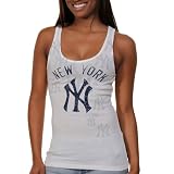 New York Yankees Womens Majestic "Defining Tank" White Tank Top Shirt