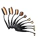 Smilesun 10pcs Beauty Toothbrush Shaped Foundation Power Makeup Oval Cream Puff Brushes