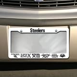Pittsburgh Steelers Super Bowl XLIII Champions 6-Time Champions Plastic License Plate Frame