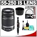 Canon EF-S 55-250mm f/4.0-5.6 IS Telephoto Lens + Hoya UV Filter + Accessory Kit